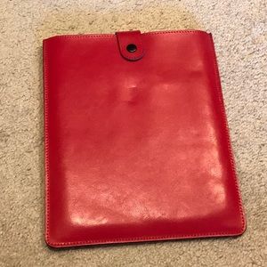 NWOT. Red Tablet Case
